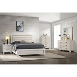 Elements International Makayla King Panel Bed in Natural