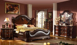 Galaxy Home Bella Queen Bed in Dark Walnut