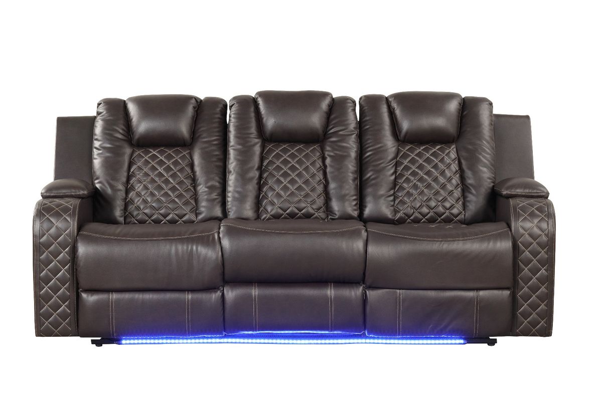 Galaxy Home Benz LED & Power Reclining Sofa - Thumbnail 5