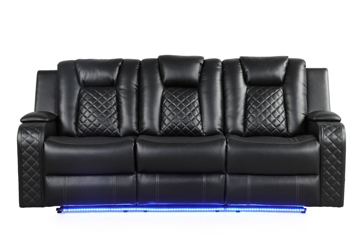 Galaxy Home Benz LED & Power Reclining Sofa - Thumbnail 2