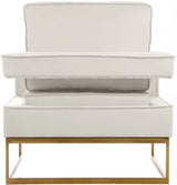 Noah Cream Velvet Accent Chair
