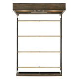 Bailey King Bookcase Panel Bed with Bluetooth