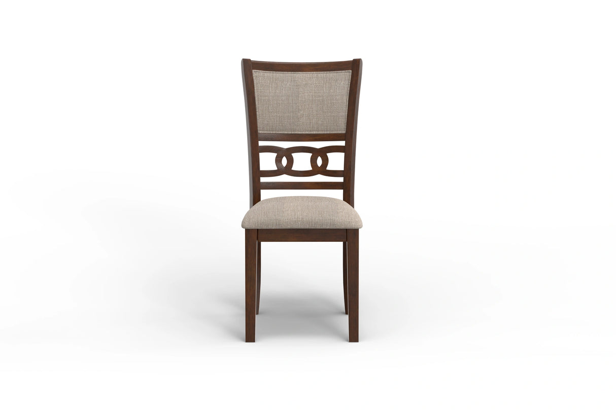 Gia 5 Pc 47" Round Dining Table & 4 Chairs-Cherry