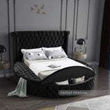 Luxus Black Velvet Full Bed (3 Boxes)