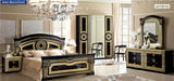 ESF Furniture Aida Mirror in Black w/ Gold