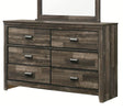 Crown Mark Furniture Carter 6 Drawer Dresser in Brown image