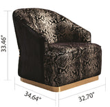 Galaxy Home Majesty Chair in Black