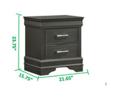 Galaxy Home Brooklyn Nightstand in Gray