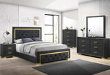 Crown Mark Furniture Pepe King Upholstered Bed