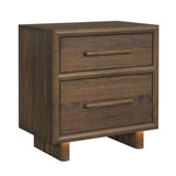 Brisbane Nightstand with USBC and LED in Brown