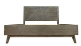 Daisy Mid-Century Dark Acacia Bed