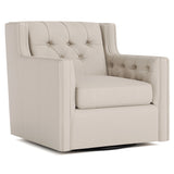 Candace Leather Swivel Chair Without Nails