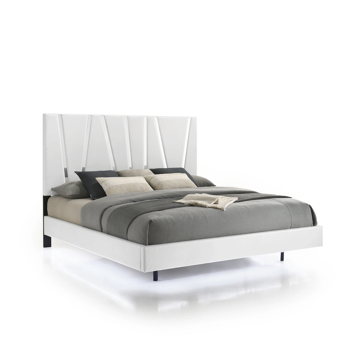 Europa 6/6 Ek Headboard, Footboard & Slats-White