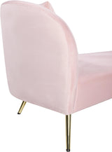 Nolan Pink Velvet Chaise