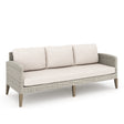 Carezza 5 Pc Set - Sofa, 2 Club Chairs, 2 Stools- Taupe
