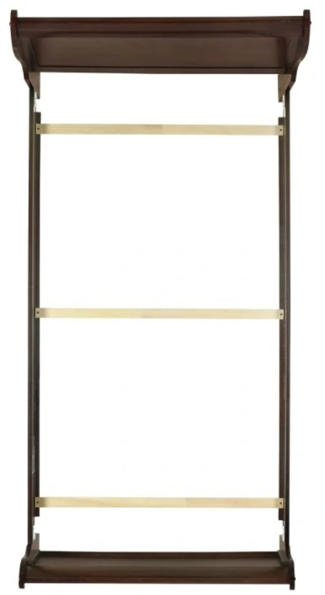 Elements International Louis Philippe Twin Panel Bed in Cherry