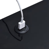 Ember Nightstand (C-1094) BLACK NIGHTSTAND W/ USB