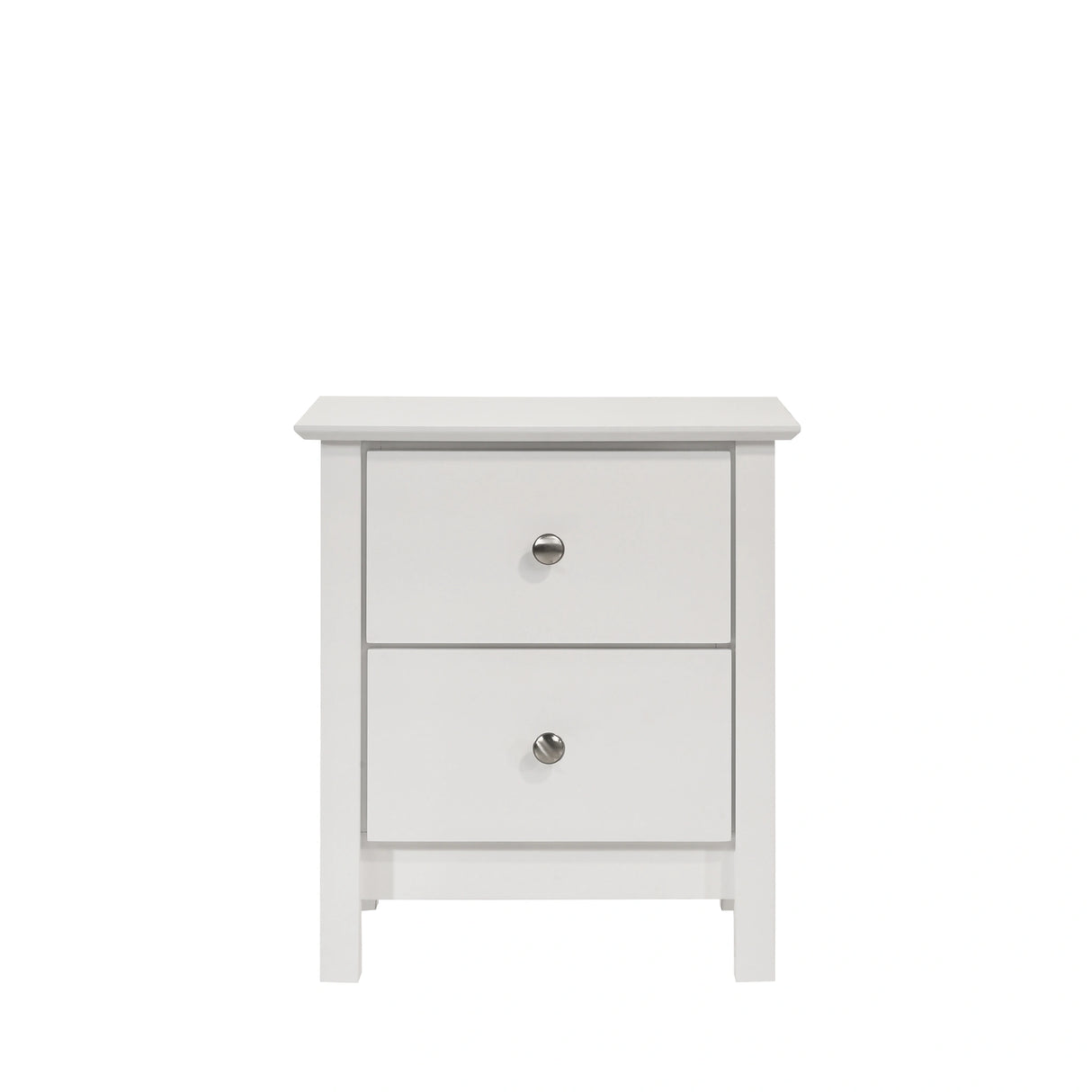 ZODIAC 2 DRAWER NIGHTSTAND-WHITE