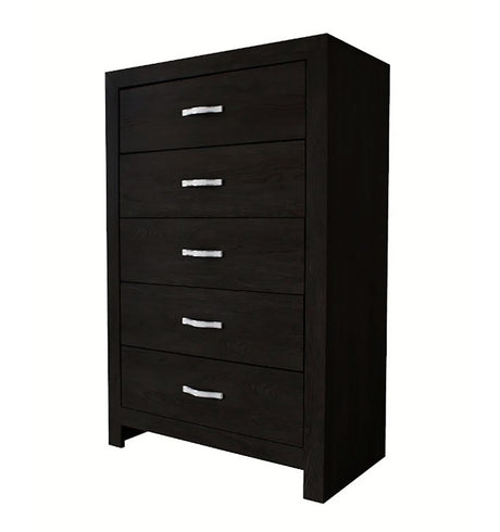 Crown Mark Furniture Jaylen 5 Drawer Chest in Black image