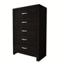 Crown Mark Furniture Jaylen 5 Drawer Chest in Black image