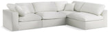 Serene Cream Linen Fabric Deluxe Cloud Modular Sectional