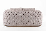 Divani Casa Dosie Transitional Loveseat