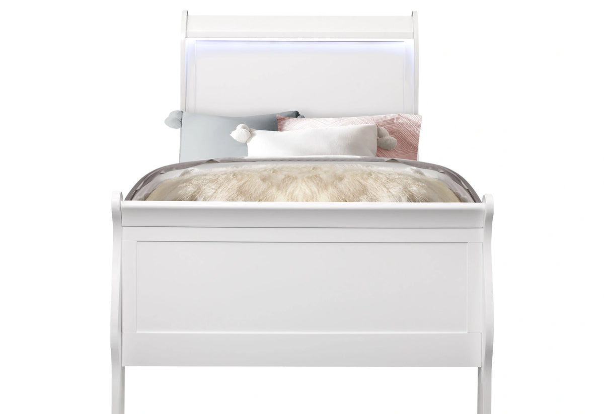 Charlie Twin Bed, Dresser, Mirror, and Nightstand