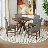 Santa Barbara Dining Side Chair with Fabric in Walnut (2 Per Carton)