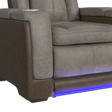 Lantana 3PC Living Room Set in Rocky Grey/Brown-Sofa, Loveseat & Recliner