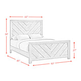 Ellen Panel Bedroom Set in White