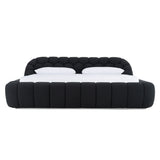 Yolonda - Modern Black Fabric Bed