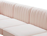 Alina Pink Velvet Modular Sectional