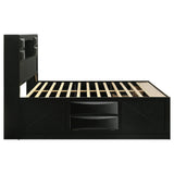 Briana Bookcase Platform Storage Bed