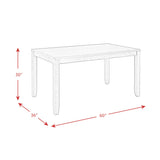 Brock 60" 7 Pc Dining Set