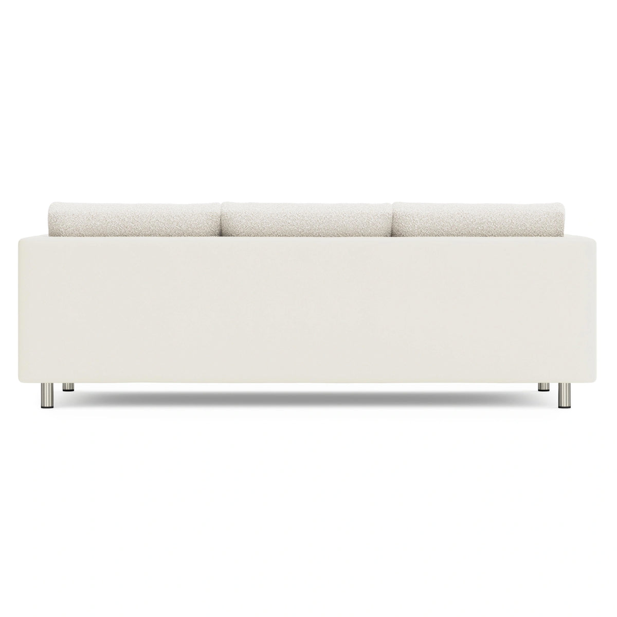 Dakota Leather-Fabric Sofa Without Pillows