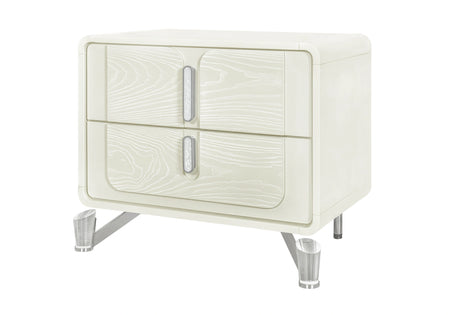 Lyra Beige Nightstand with USB