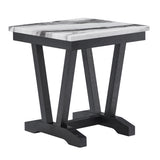 T1319 Blk/Wht End Table