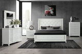 Alina White Bed Group with LED, Cooler, Speaker and USB