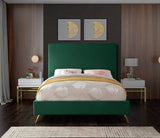 Jasmine Green Velvet Full Bed