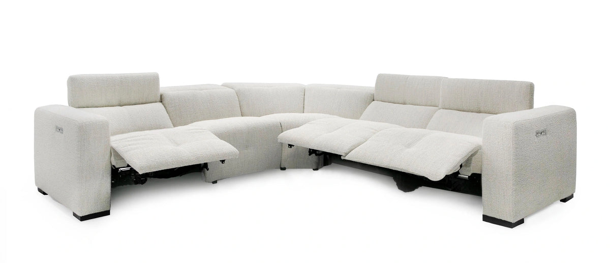 Divani Casa Beck Contemporary Sectional Sofa - galleria furniture outlet