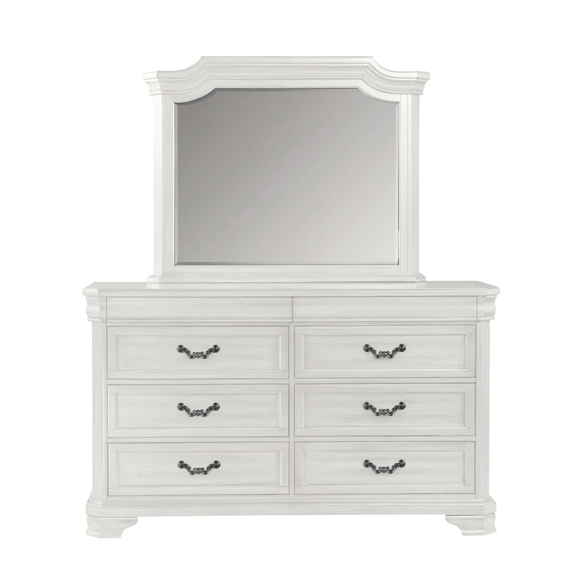 Lyndhurst Landscape Mirror- Vintage White