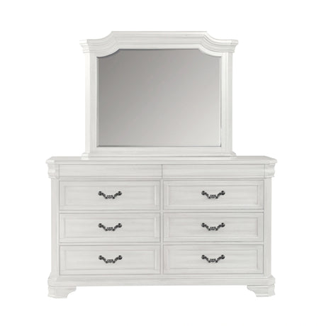 Lyndhurst Landscape Mirror- Vintage White