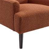 Kiwi Chair in 8077 Boucle Orange & Espresso