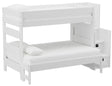 Elements International Cali Kids Twin over Full Bunk Bed with Staircase in White image