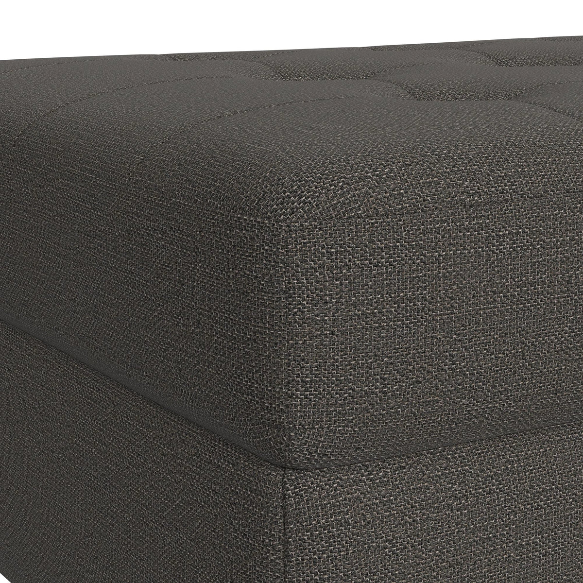 Options One Storage Ottoman in Palmer Plus Ash