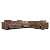 Lioni Leather Power Motion Sectional