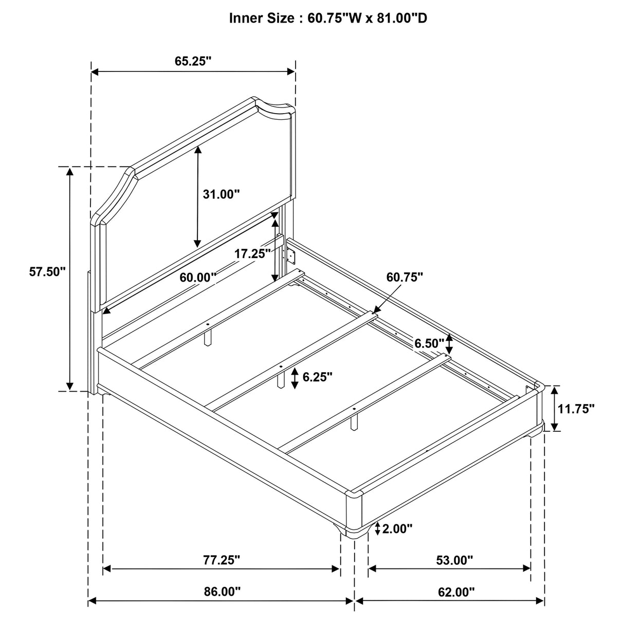 Garland Panel Bed
