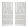 Europa Nightstand Panels, Set Of 2 - White
