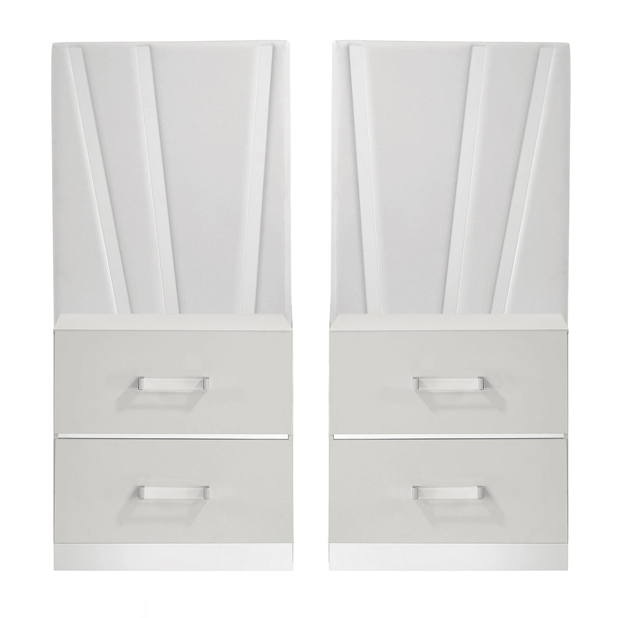 Europa Nightstand Panels, Set Of 2 - White