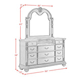 Cadenza Dresser and Mirror Set in Brown